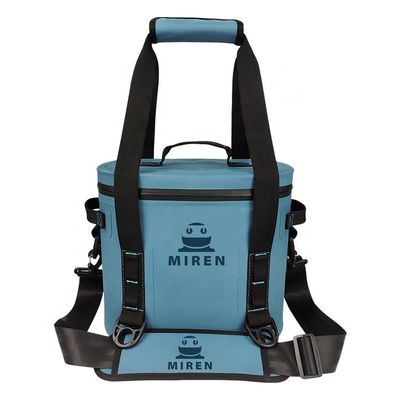 Açık Turizm Barbekü için Yalıtımlı Yeniden Kullanılabilir Kare Soğutucu Çanta 8 Litre