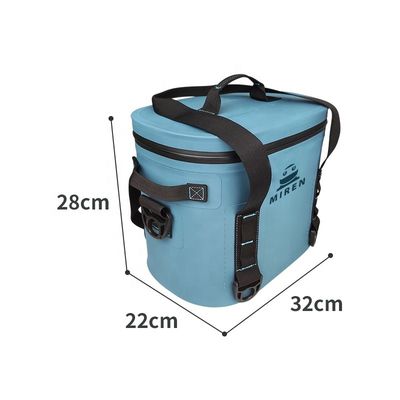 Açık Turizm Barbekü için Yalıtımlı Yeniden Kullanılabilir Kare Soğutucu Çanta 8 Litre