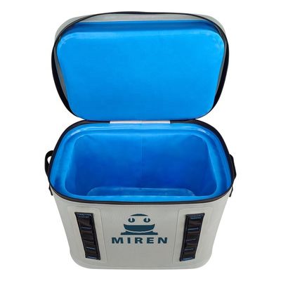 Barbekü Kampı İçin Hafif Taşınabilir 20L Soğutucu Çanta Açık Gri Renk