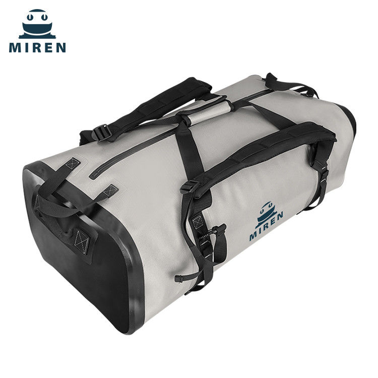 Suya Dayanıklı Kuru Çanta Spor Çantası 70 Litre Açık Gri Renk TPU Malzemesi
