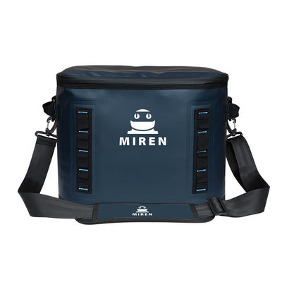 Zip dikilmiş 30 kutu soğutucu torba 20L büyük kapasiteli yumuşak soğutucu torba piknik ve sahil gezileri için